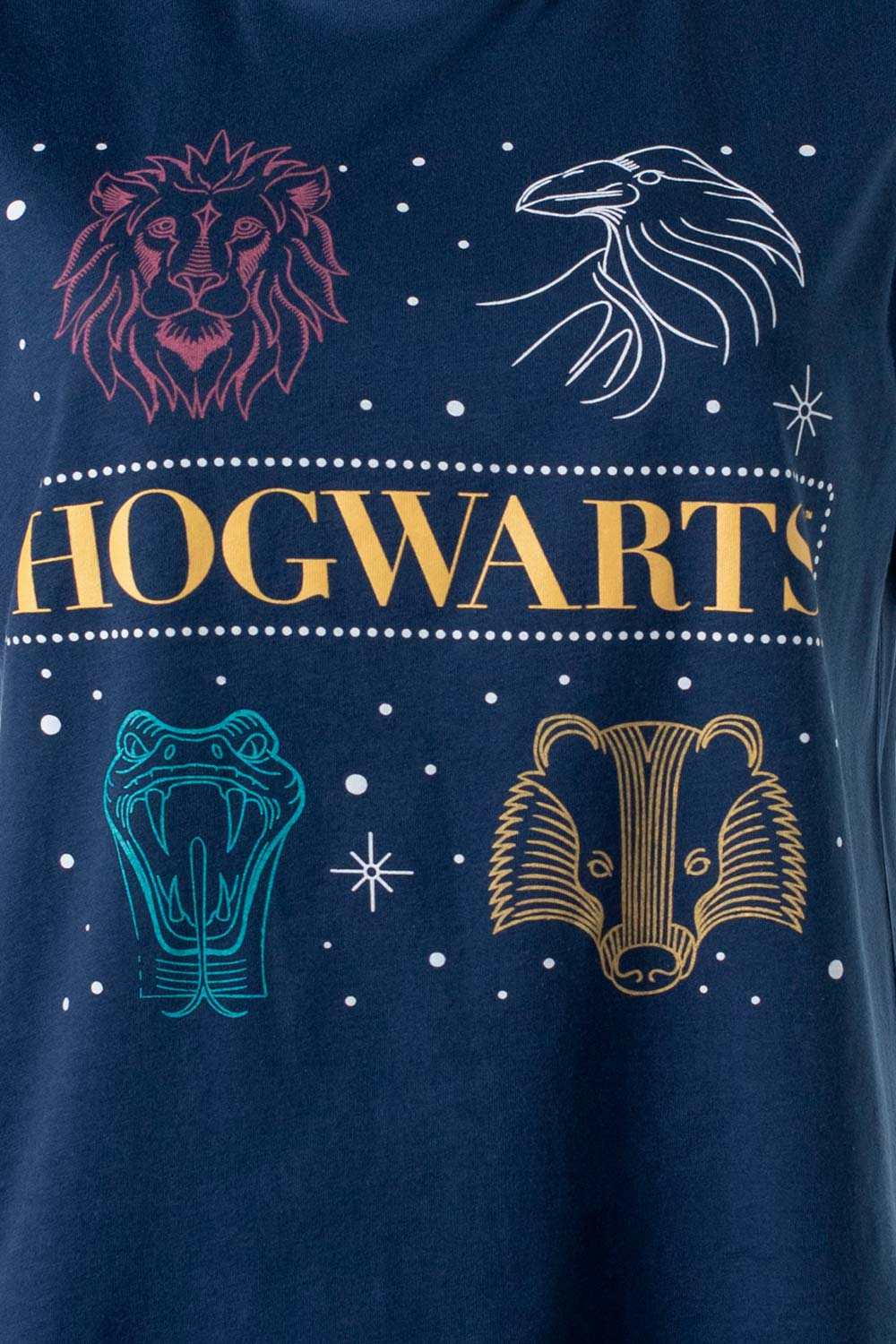 PIJAMA DE HARRY POTTER DE PANTALÓN CORTO AZUL PARA MUJER