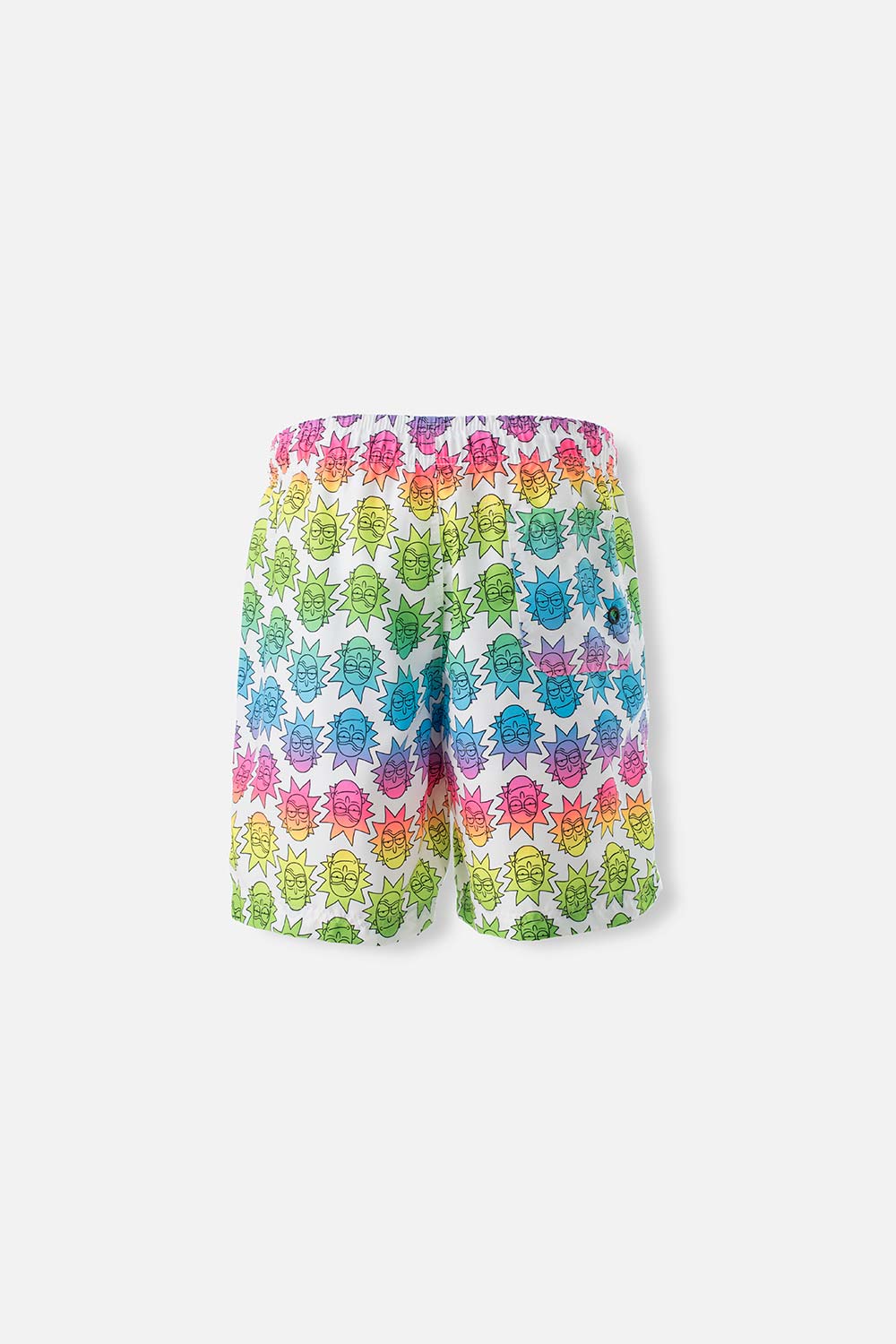 PANTALONETA DE BAÑO DE RICK Y MORTY MULTICOLOR CON CINTURA ELÁSTICA PARA HOMBRE