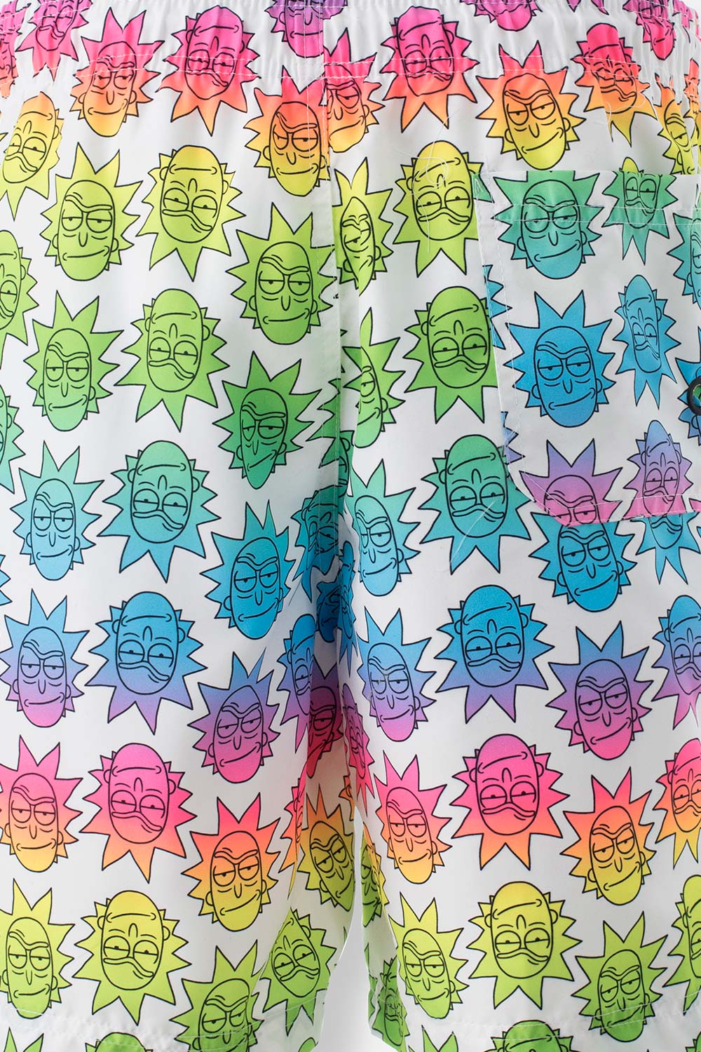 PANTALONETA DE BAÑO DE RICK Y MORTY MULTICOLOR CON CINTURA ELÁSTICA PARA HOMBRE