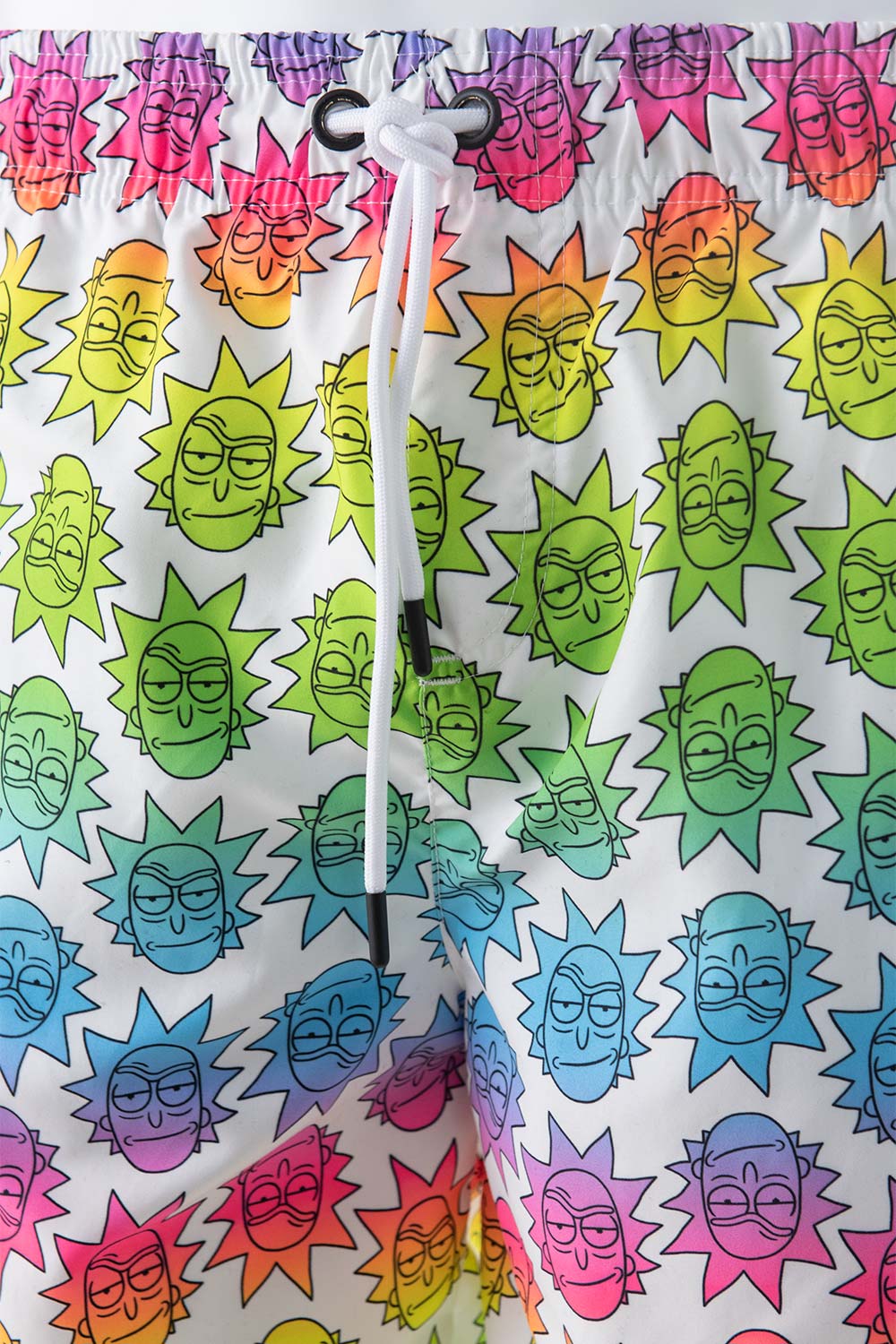 PANTALONETA DE BAÑO DE RICK Y MORTY MULTICOLOR CON CINTURA ELÁSTICA PARA HOMBRE