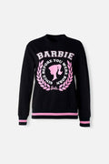 BUZO DE BARBIE NEGRO CERRADO PARA MUJER