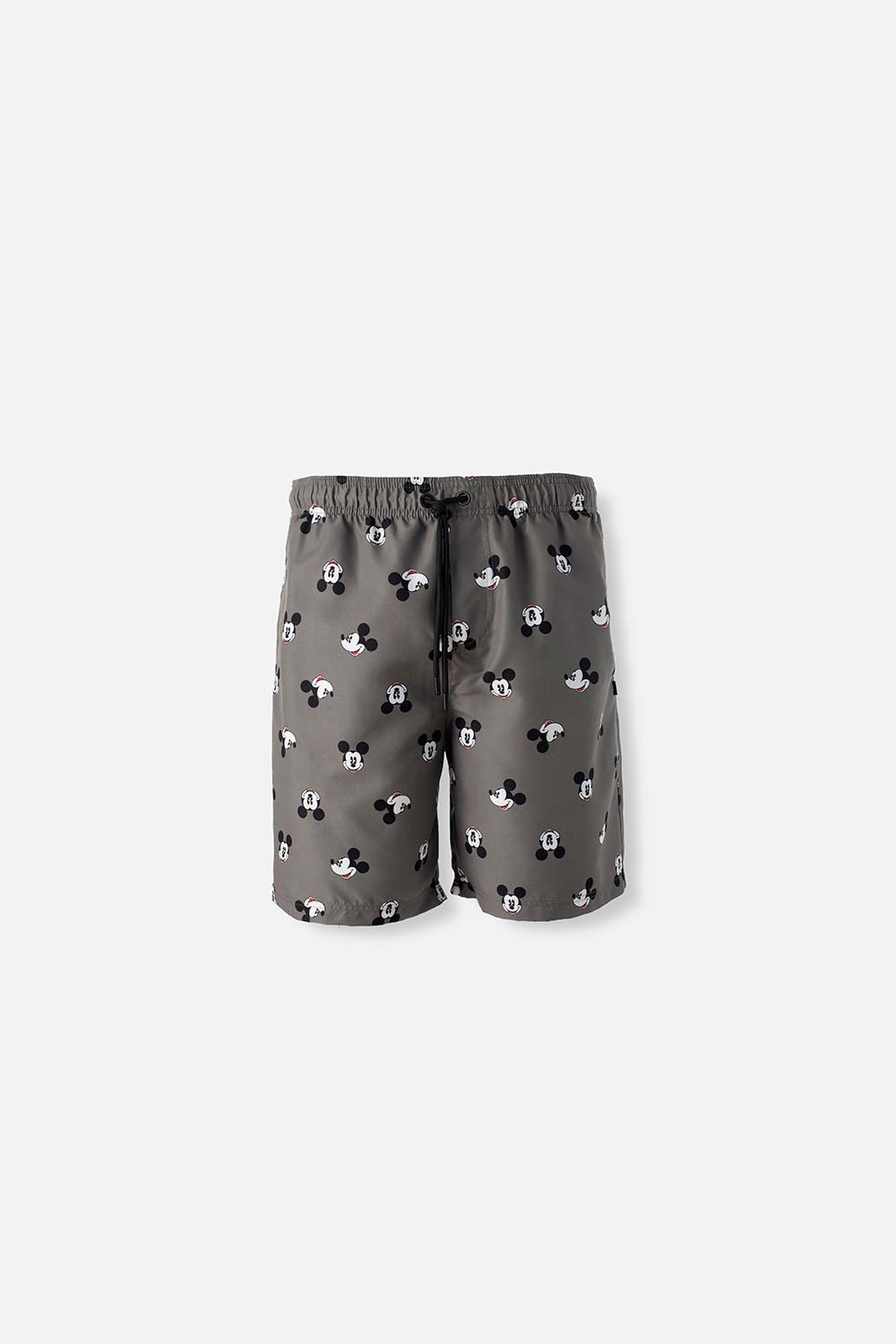 PANTALONETA DE BAÑO DE MICKEY MOUSE VERDE MILITAR CON BOLSILLO PARA HOMBRE