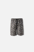 PANTALONETA DE BAÑO DE MICKEY MOUSE VERDE MILITAR CON BOLSILLO PARA HOMBRE