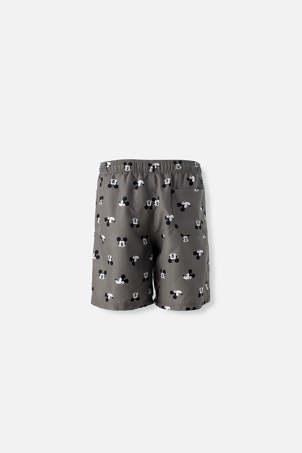 PANTALONETA DE BAÑO DE MICKEY MOUSE VERDE MILITAR CON BOLSILLO PARA HOMBRE