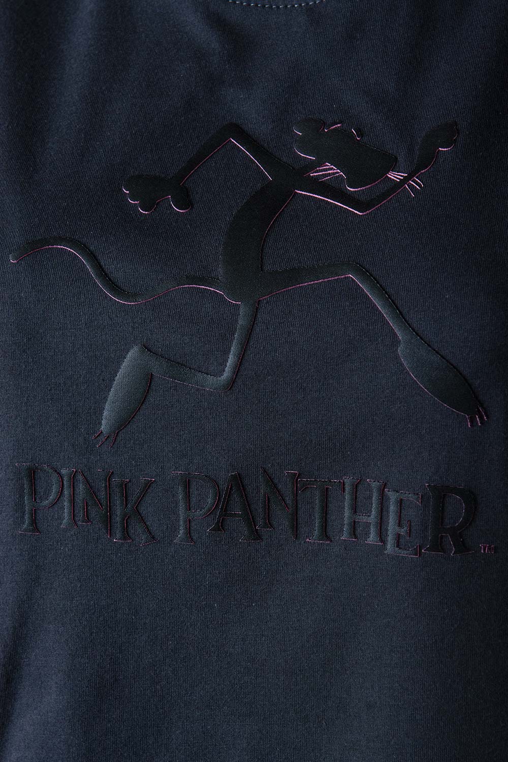 CAMISETA DE LA PANTERA ROSA MANGA CORTA GRIS PARA MUJER