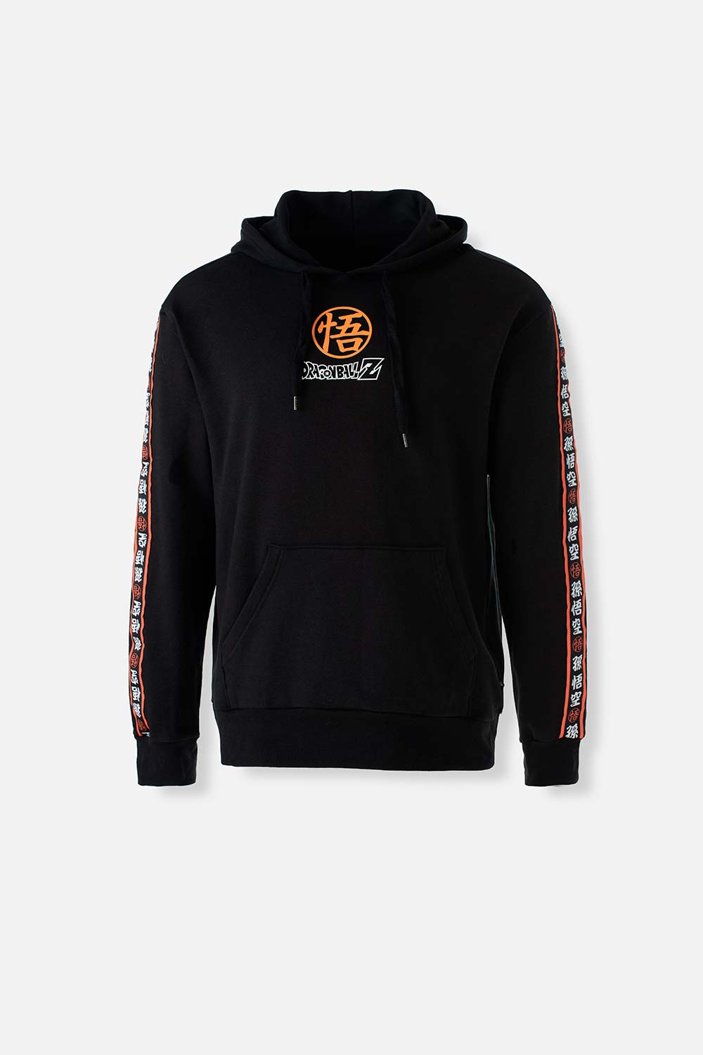 BUZO DE DRAGON BALL Z CERRADO CON CAPUCHA  NEGRO PARA HOMBRE