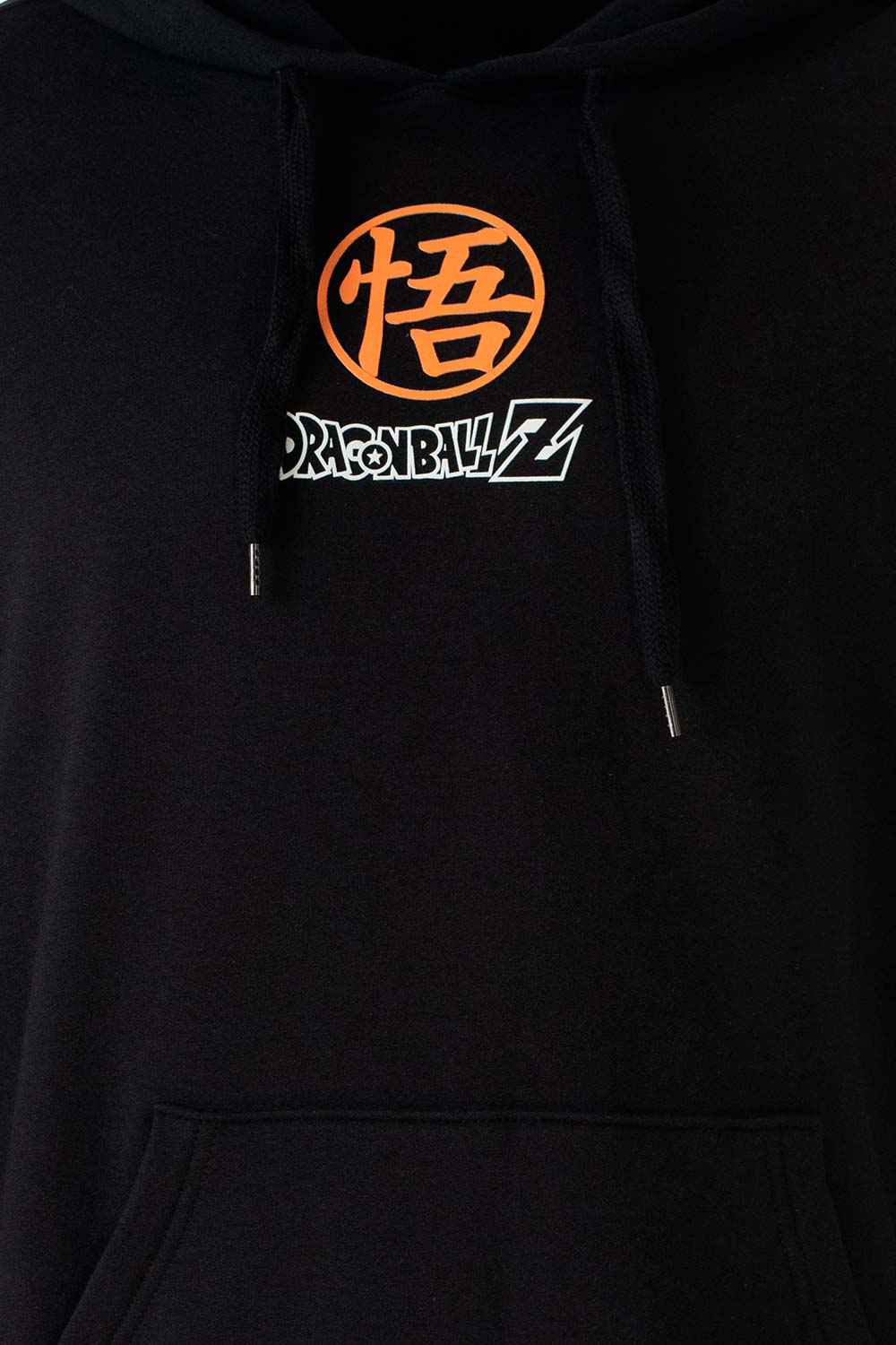 BUZO DE DRAGON BALL Z CERRADO CON CAPUCHA  NEGRO PARA HOMBRE