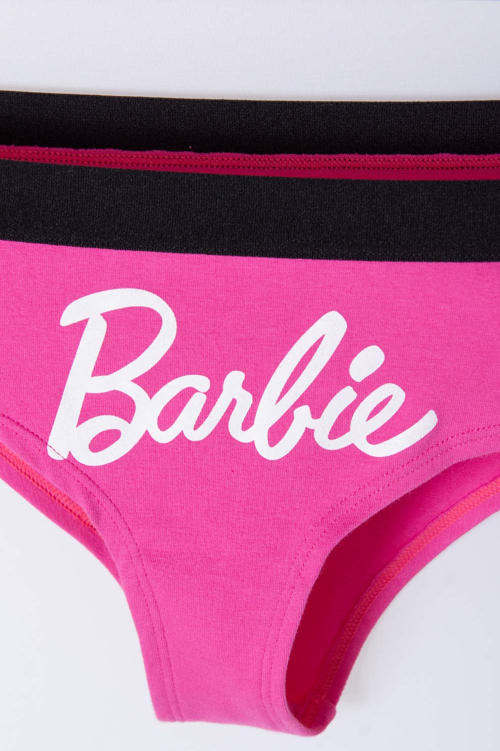 PANTY DUO DE  BARBIE BLANCO Y FUCSIA PARA MUJER