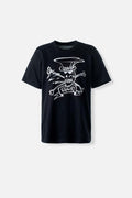 CAMISETA DE SLASH NEGRA MANGA CORTA GÉNERO NEUTRO