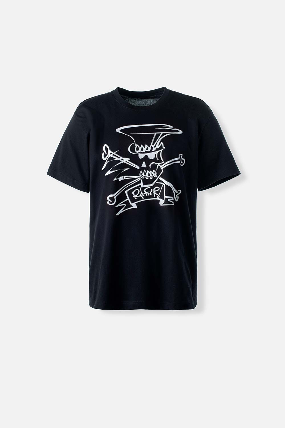 CAMISETA DE SLASH NEGRA MANGA CORTA GÉNERO NEUTRO