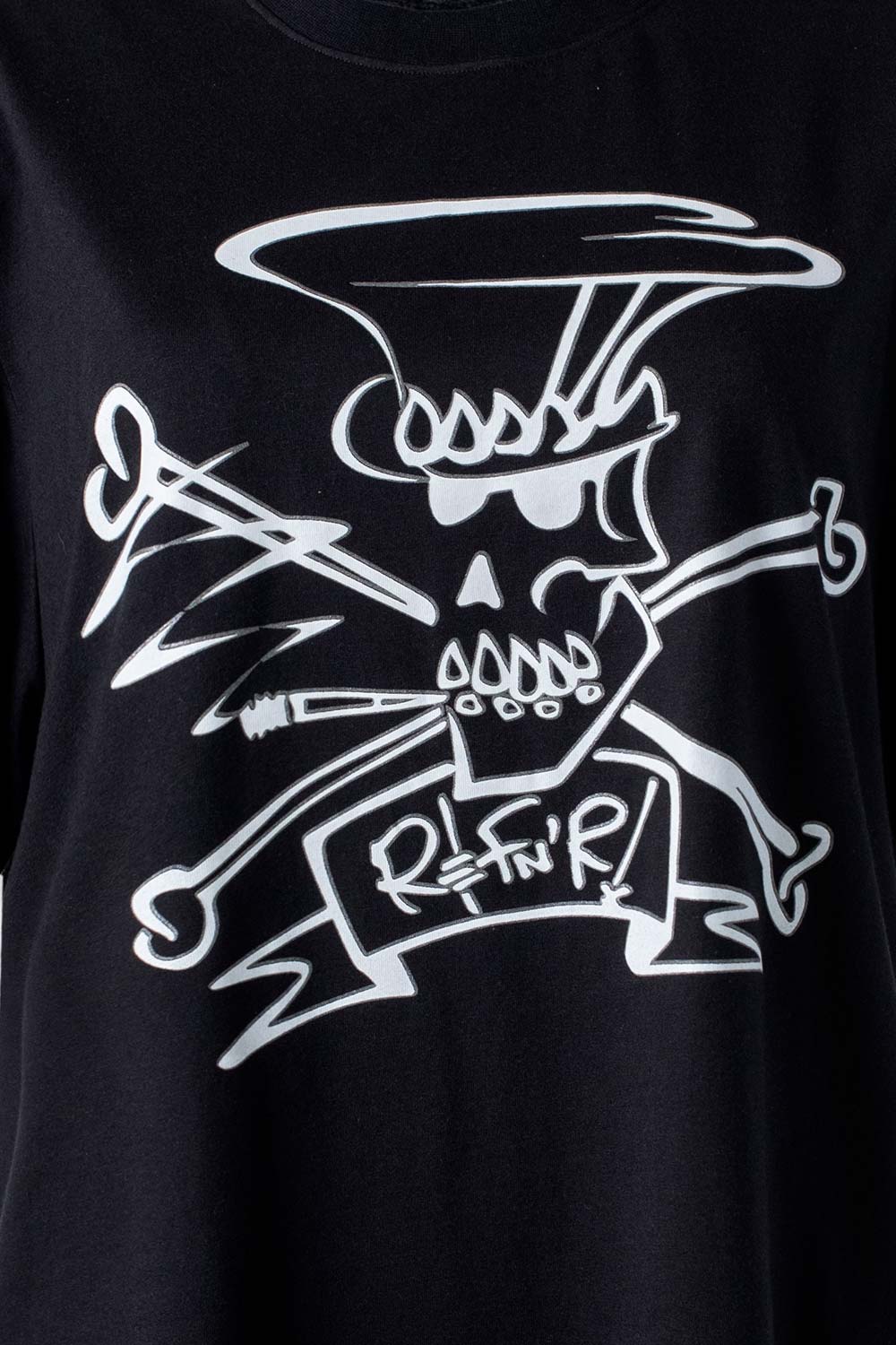 CAMISETA DE SLASH NEGRA MANGA CORTA GÉNERO NEUTRO