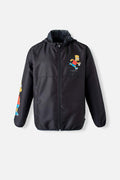 CHAQUETA DE LOS SIMPSON CON CIERRE Y CAPUCHA NEGRO PARA HOMBRE