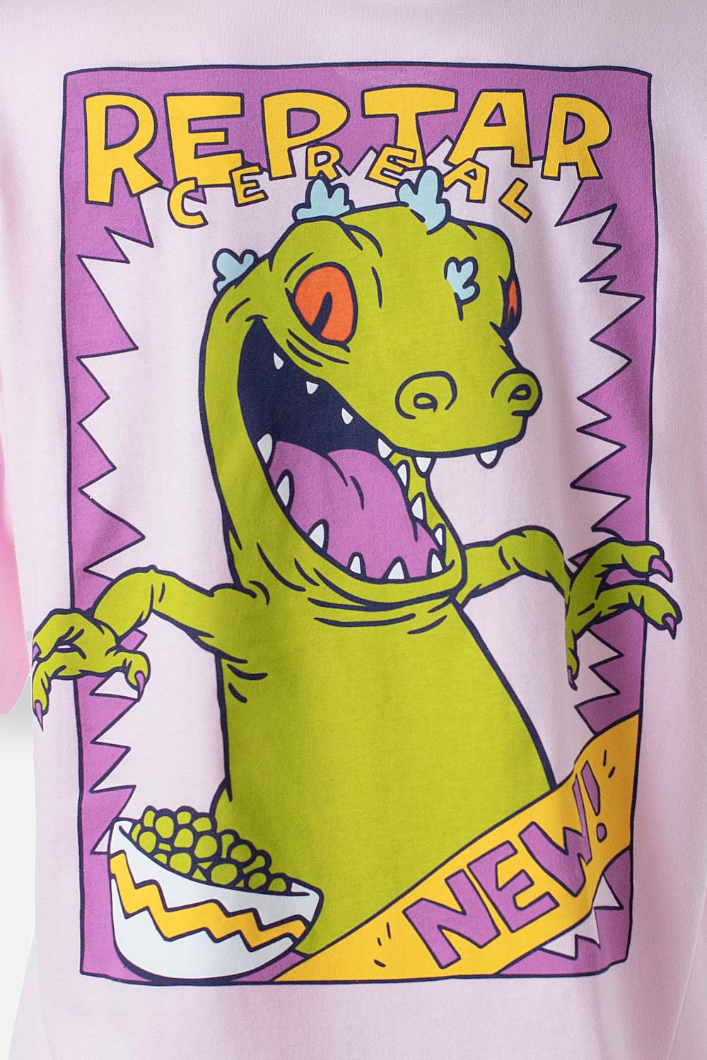 CAMISETA DE LOS RUGRATS MANGA CORTA ROSADA PARA MUJER