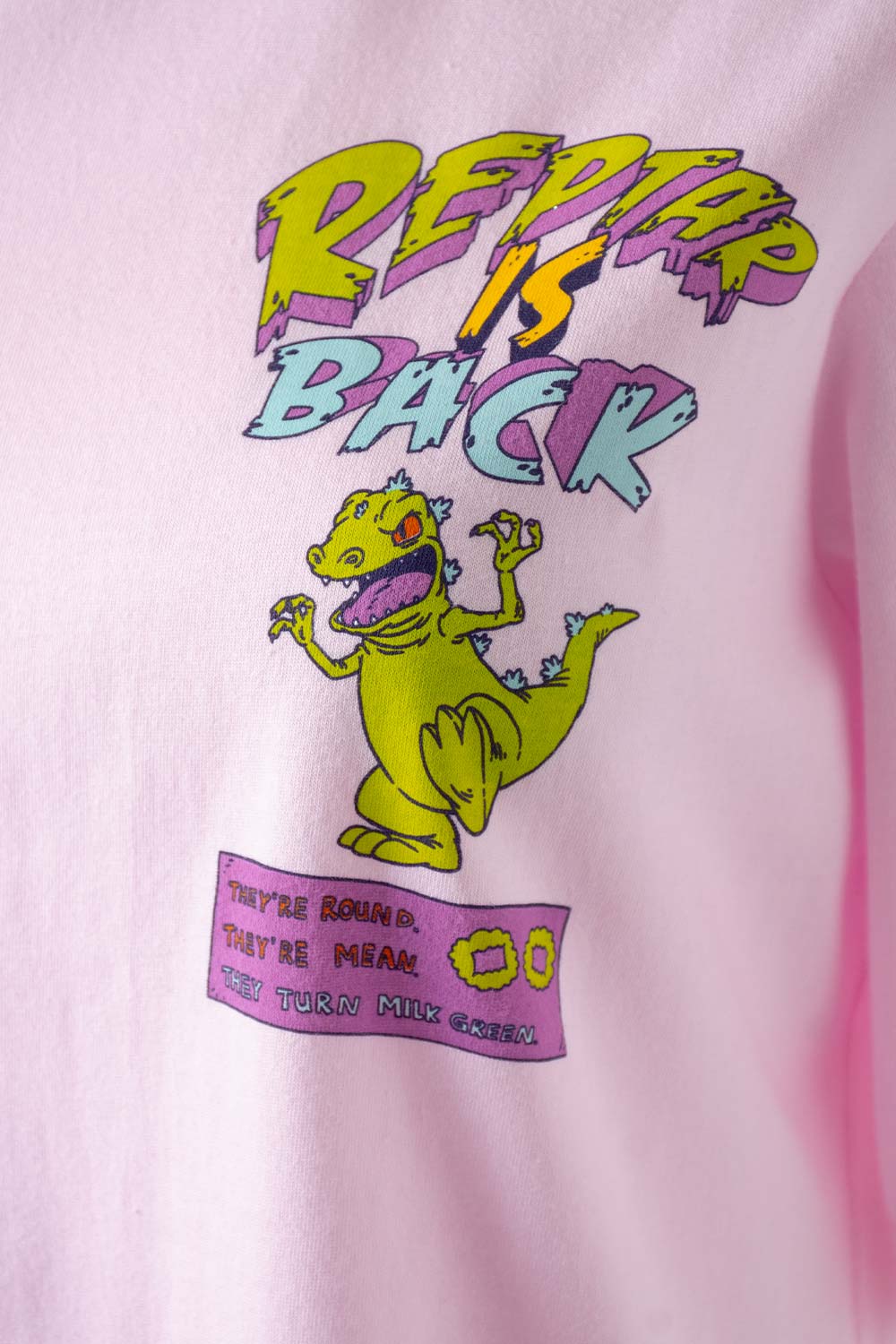 CAMISETA DE LOS RUGRATS MANGA CORTA ROSADA PARA MUJER