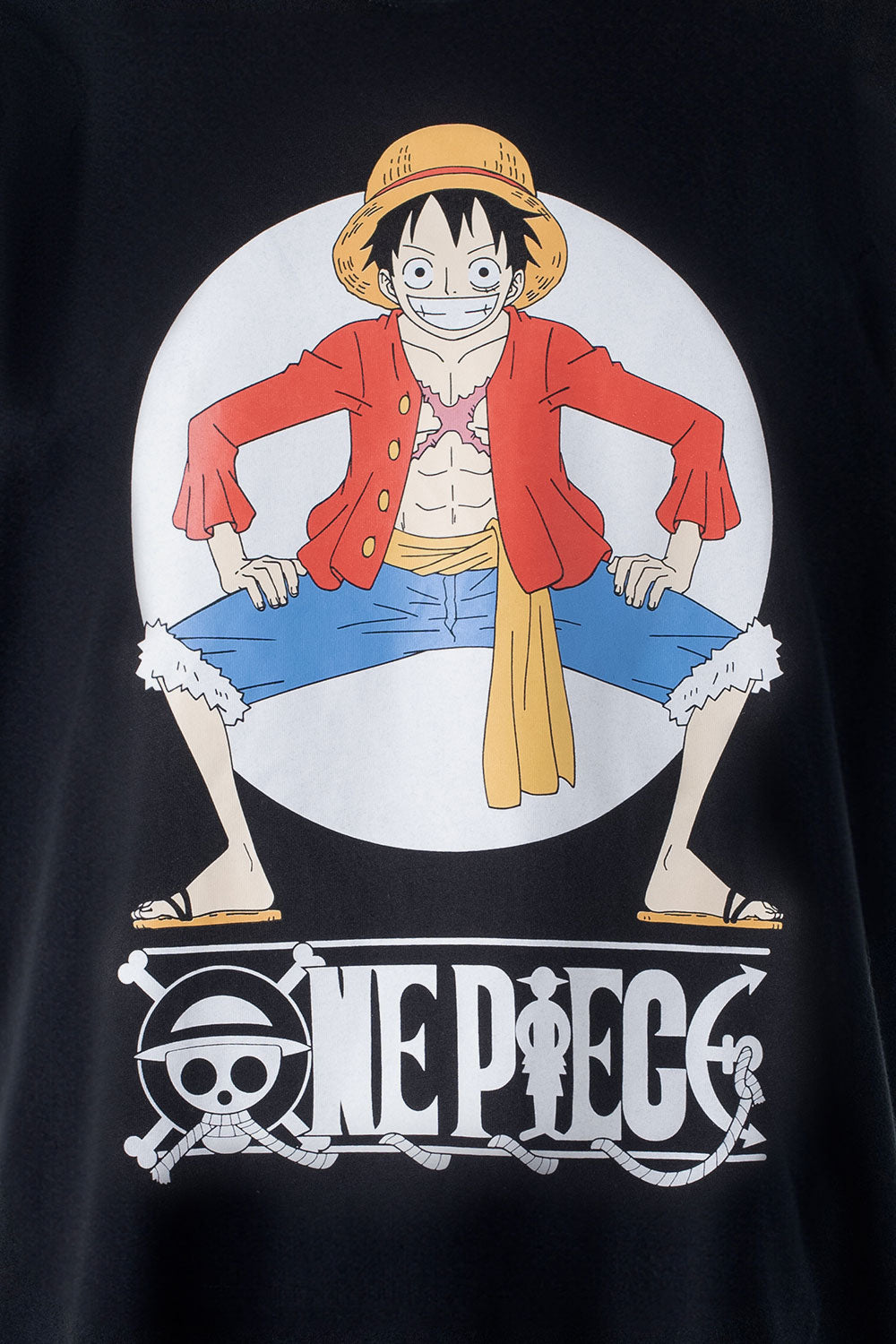 PIJAMA DE ONE PIECE DE PANTALÓN CORTO NEGRO PARA HOMBRE