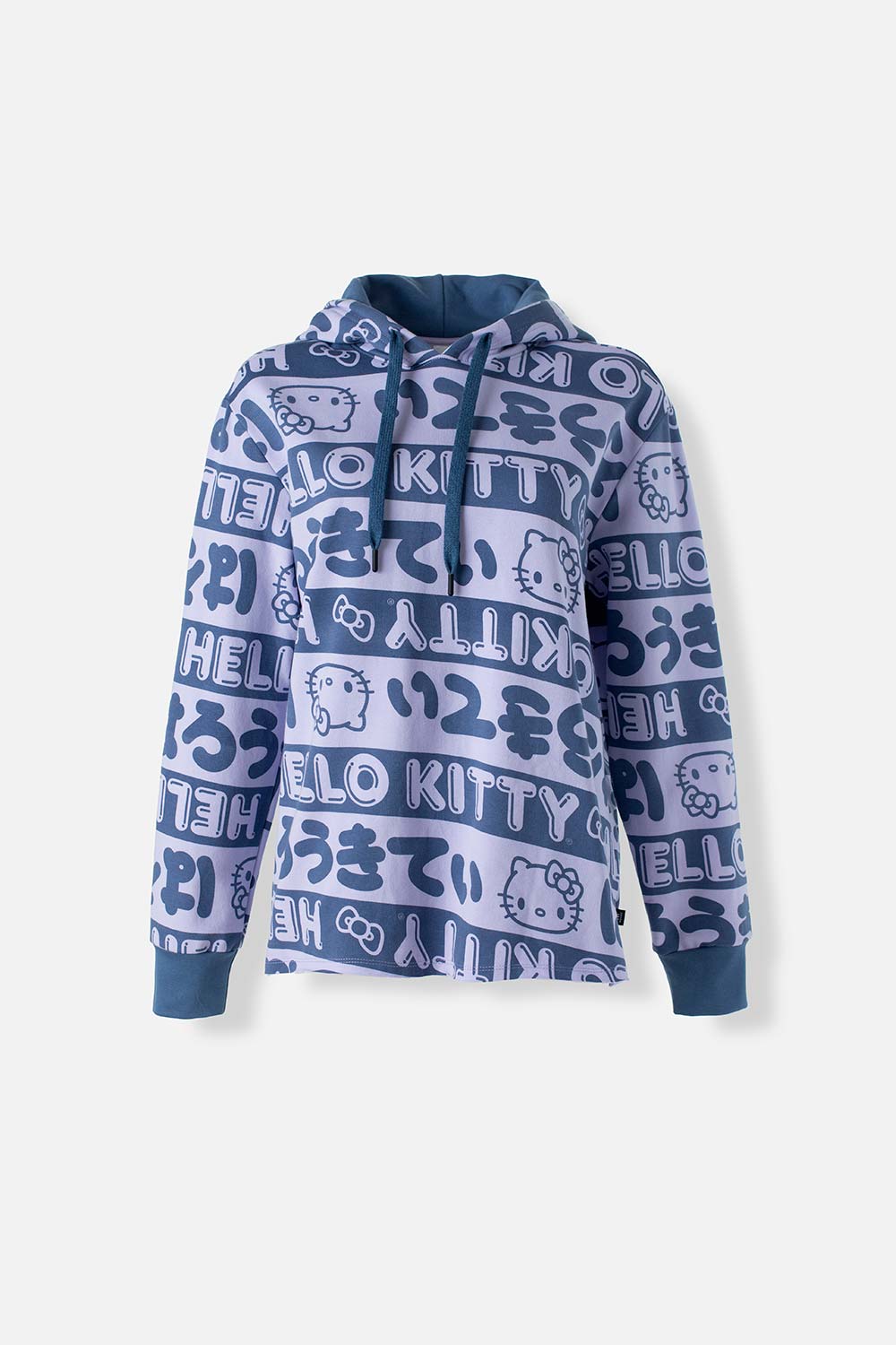 BUZO DE HELLO KITTY LAVANDA Y AZUL CON CAPUCHA PARA MUJER