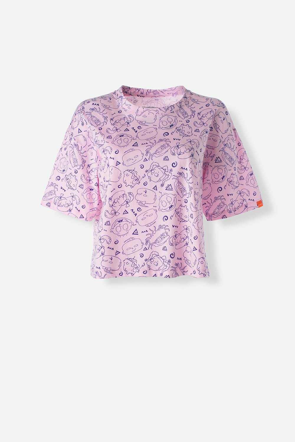 NO ENCENDER (LIQU-SIN LIC) CAMISETA DE LOS RUGRATS BOXY FIT PARA MUJER