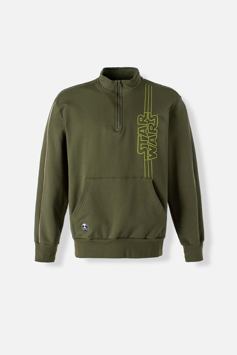 BUZO DE STAR WARS CERRADO VERDE MILITAR PARA HOMBRE