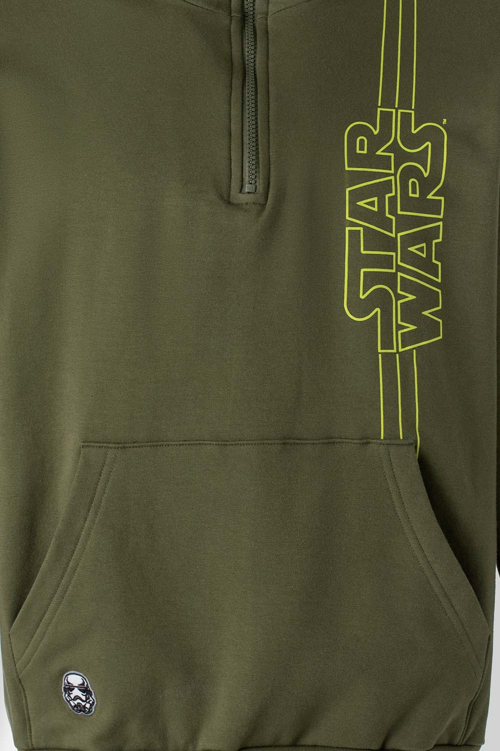 BUZO DE STAR WARS CERRADO VERDE MILITAR PARA HOMBRE
