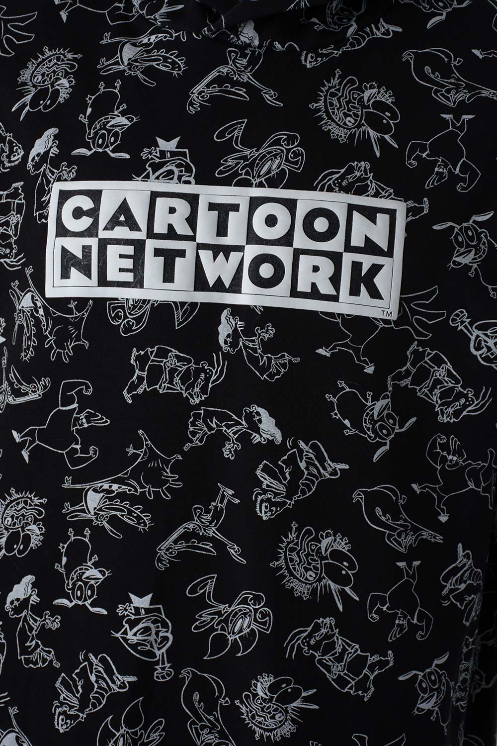 BUZO DE CARTOON NETWORK NEGRO CON CAPUCHA PARA HOMBRE