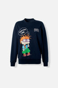 BUZO DE LOS RUGRATS CERRADO AZUL PARA MUJER