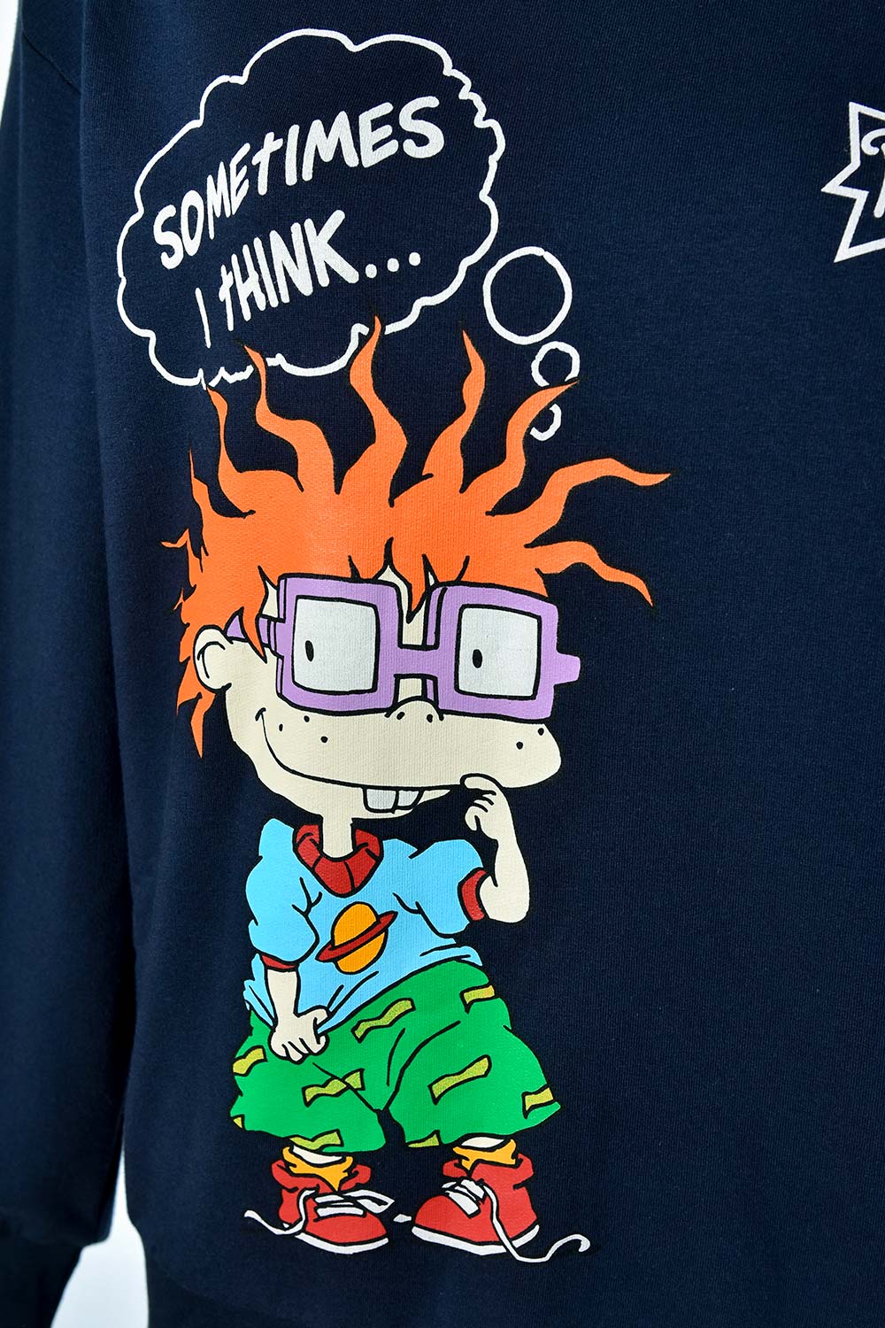 BUZO DE LOS RUGRATS CERRADO AZUL PARA MUJER