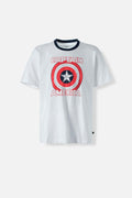 CAMISETA DEL CAPITÁN AMÉRICA REGULAR FIT PARA HOMBRE
