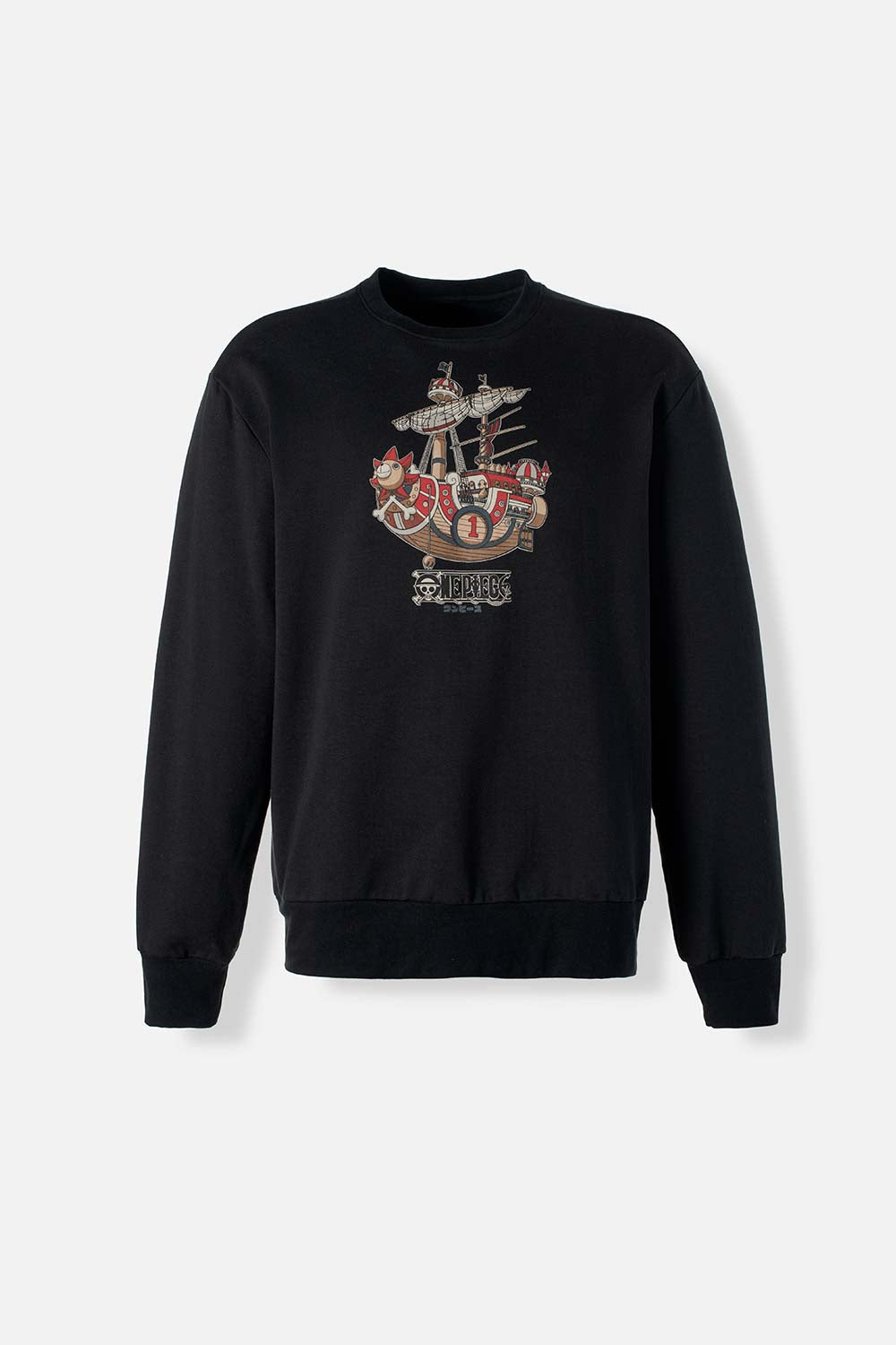 BUZO DE ONE PIECE CERRADO NEGRO PARA HOMBRE