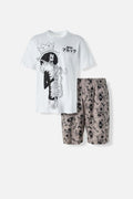 PIJAMA DE ONE PIECE CON PANTALON CORTO PARA HOMBRE