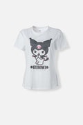 CAMISETA DE MY MELODY & KUROMI SLIM FIT PARA MUJER