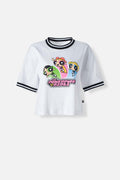CAMISETA DE LAS CHICAS SUPERPODEROSAS BOXY FIT PARA MUJER