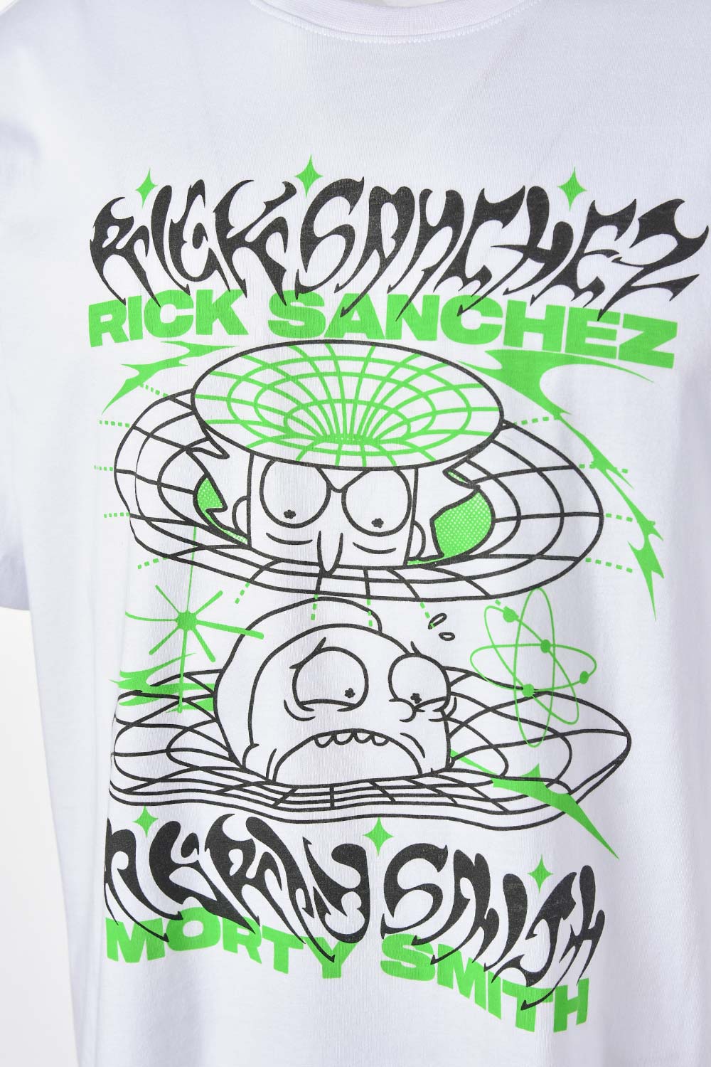 PIJAMA DE RICK Y MORTY DE PANTALÓN CORTO BLANCO PARA HOMBRE