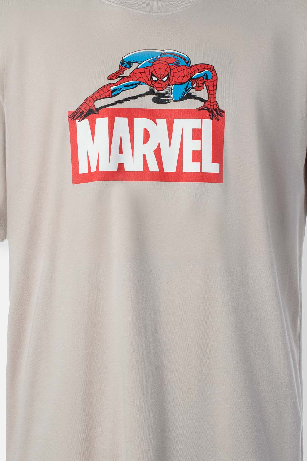 PIJAMA DE SPIDERMAN DE PANTALÓN CORTO GRIS Y AZUL PARA HOMBRE