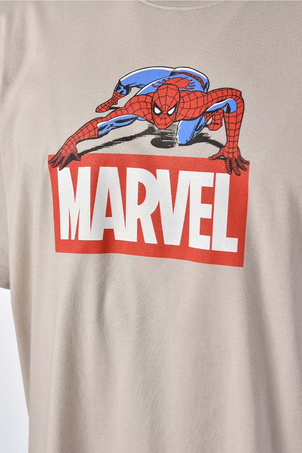 PIJAMA DE SPIDERMAN DE PANTALÓN CORTO GRIS Y AZUL PARA HOMBRE