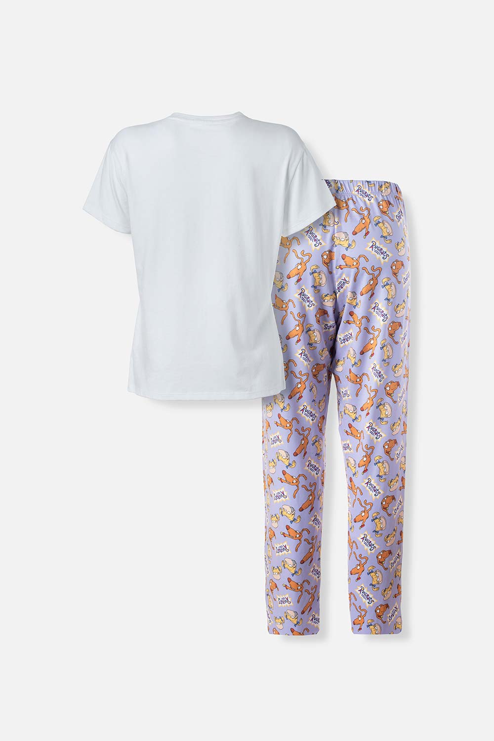 PIJAMA DE RUGRATS DE PANTALÓN LARGO MULTICOLOR PARA MUJER