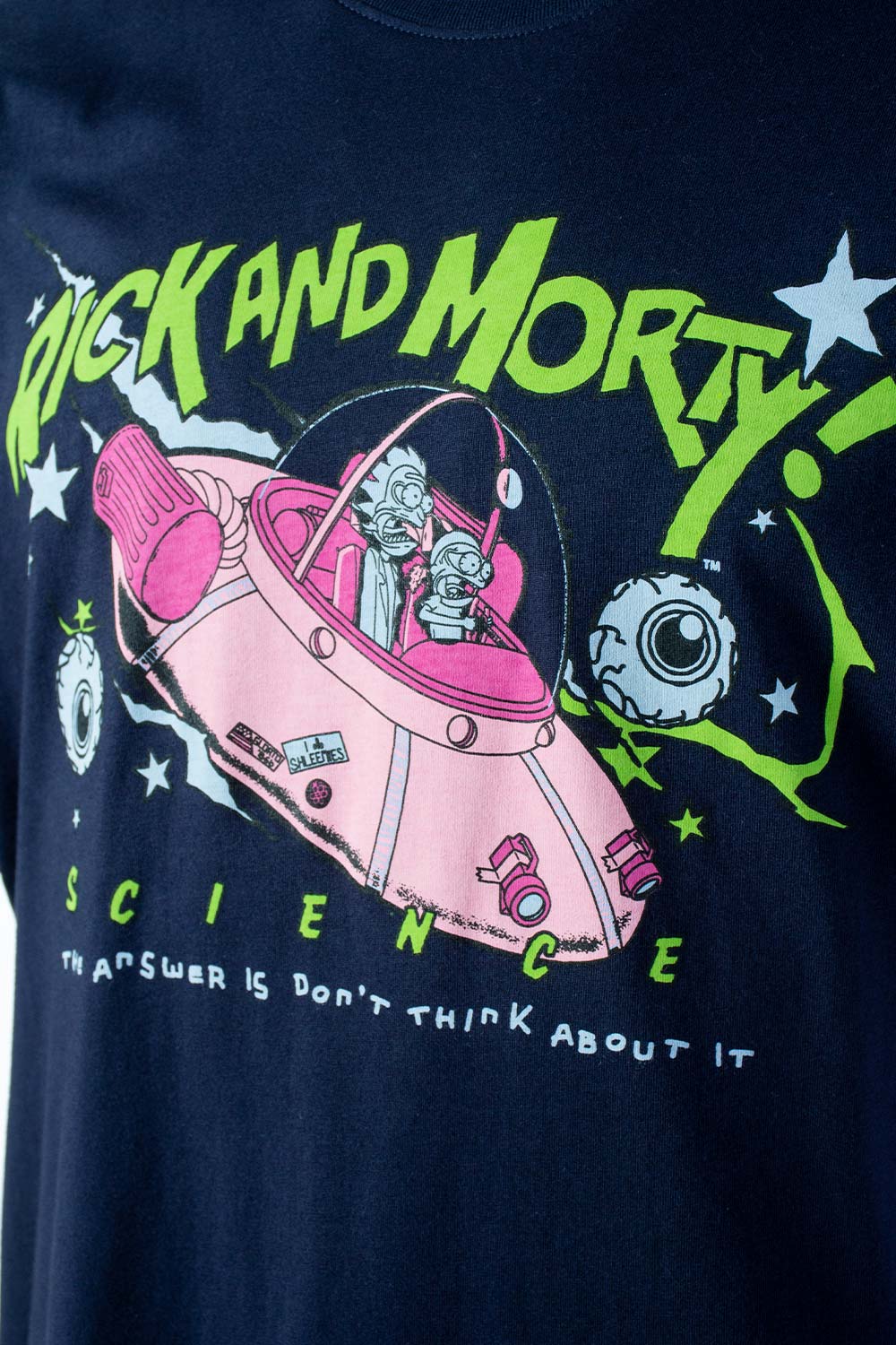 PIJAMA DE RICK & MORTY AZUL Y BLANCA DE PANTALÓN CORTO PARA HOMBRE