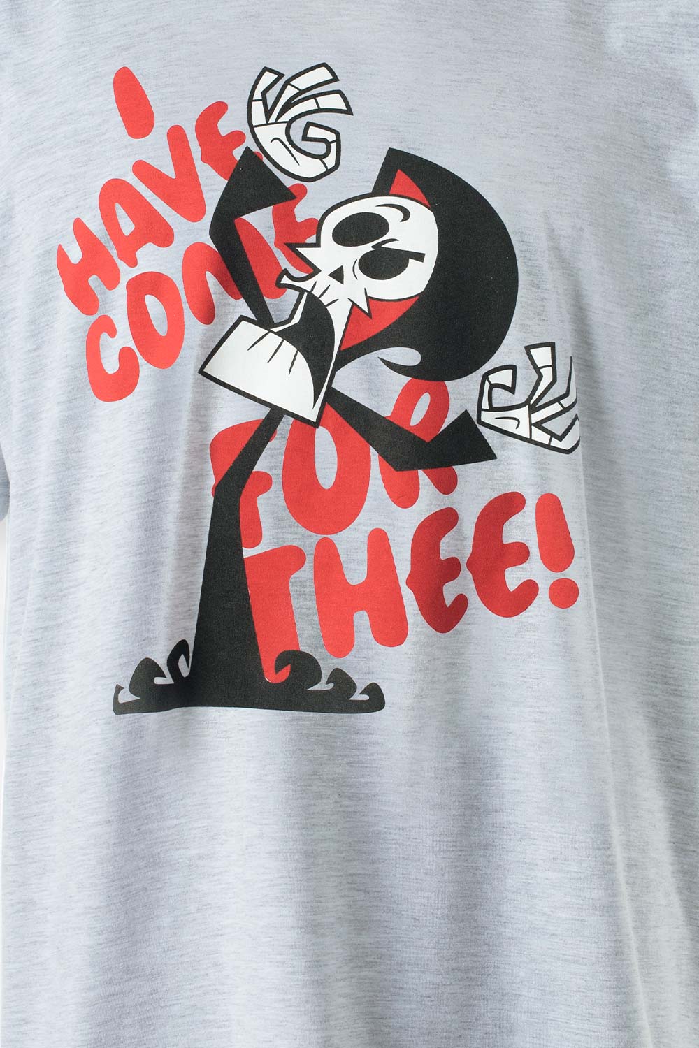 PIJAMA DE BILLY Y MANDY GRIS Y ROJA DE PANTALÓN CORTO PARA HOMBRE