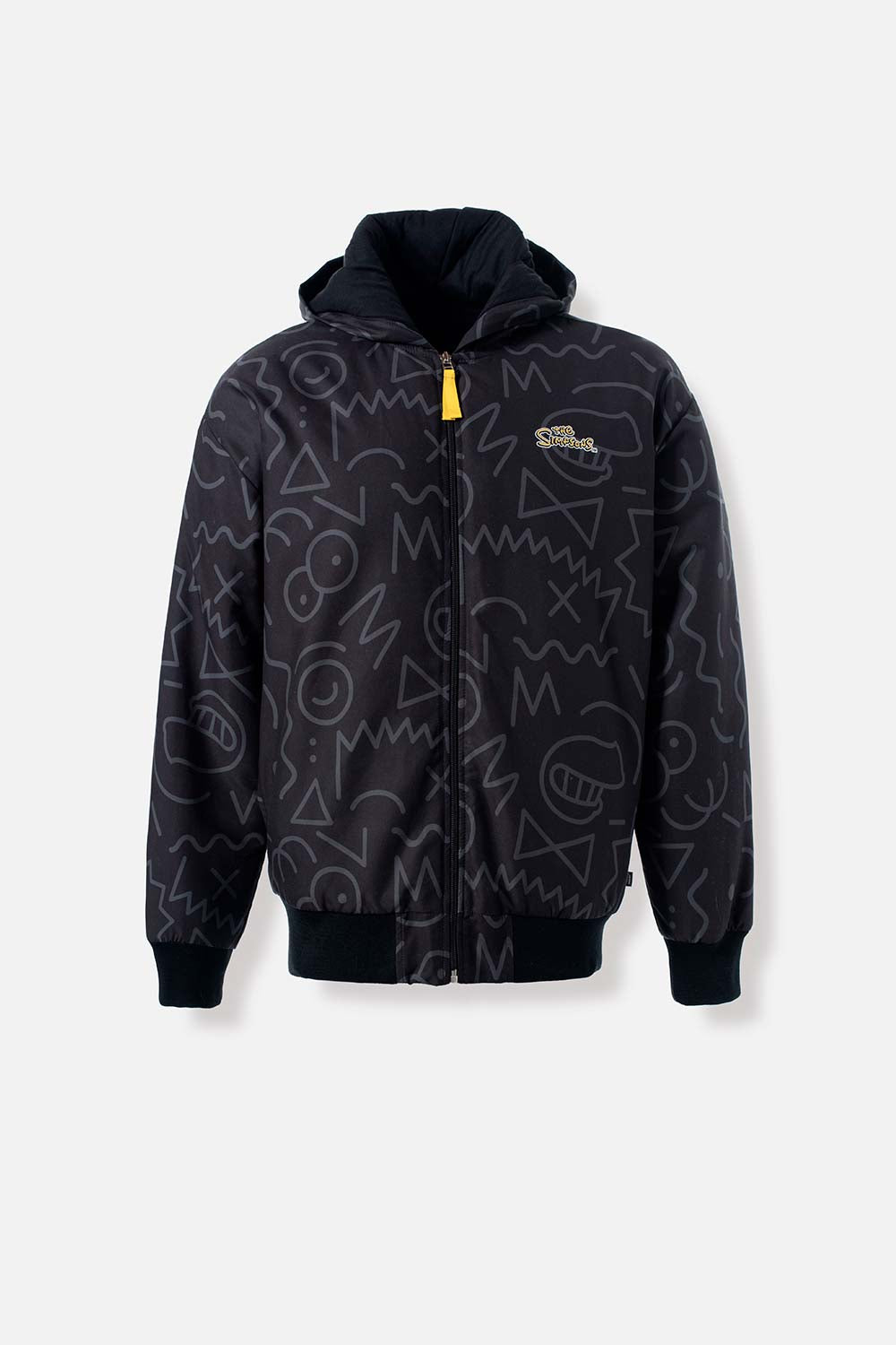 CHAQUETA DE LOS SIMPSON REGULAR FIT NEGRA PARA HOMBRE