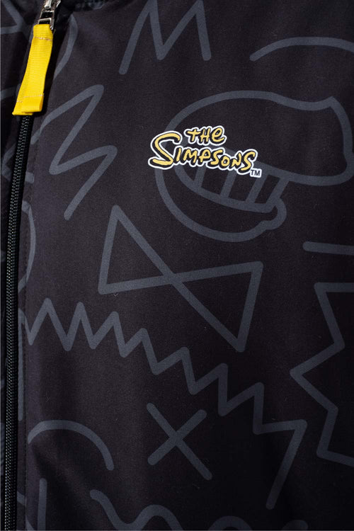 CHAQUETA DE LOS SIMPSON REGULAR FIT NEGRA PARA HOMBRE