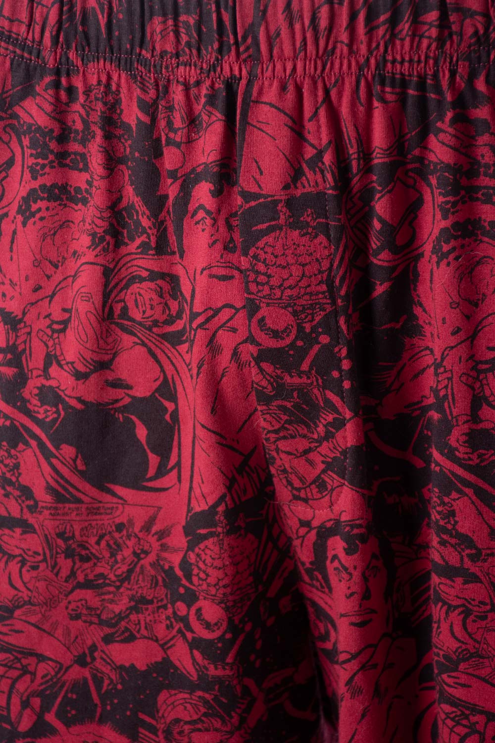 PIJAMA DE SUPERMAN GRIS Y ROJO CON BERMUDA PARA HOMBRE