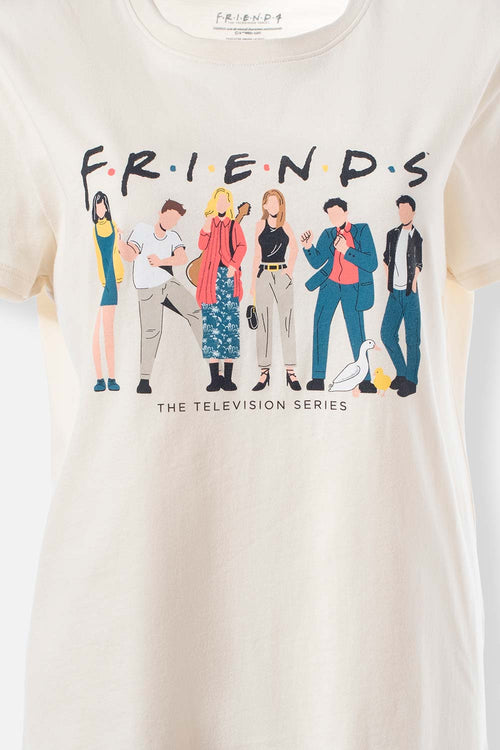 CAMISETA DE FRIENDS SLIM FIT PARA MUJER