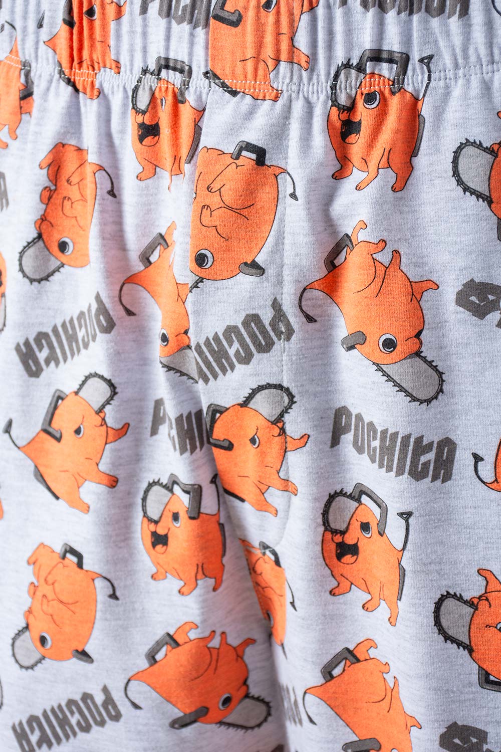 PIJAMA DE POCHITA PANTALÓN CORTO GRIS PARA HOMBRE