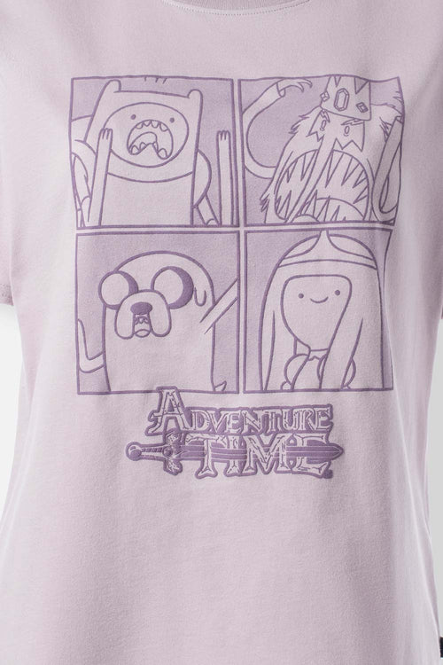 CAMISETA DE ADVENTURE TIME REGULAR FIT PARA MUJER