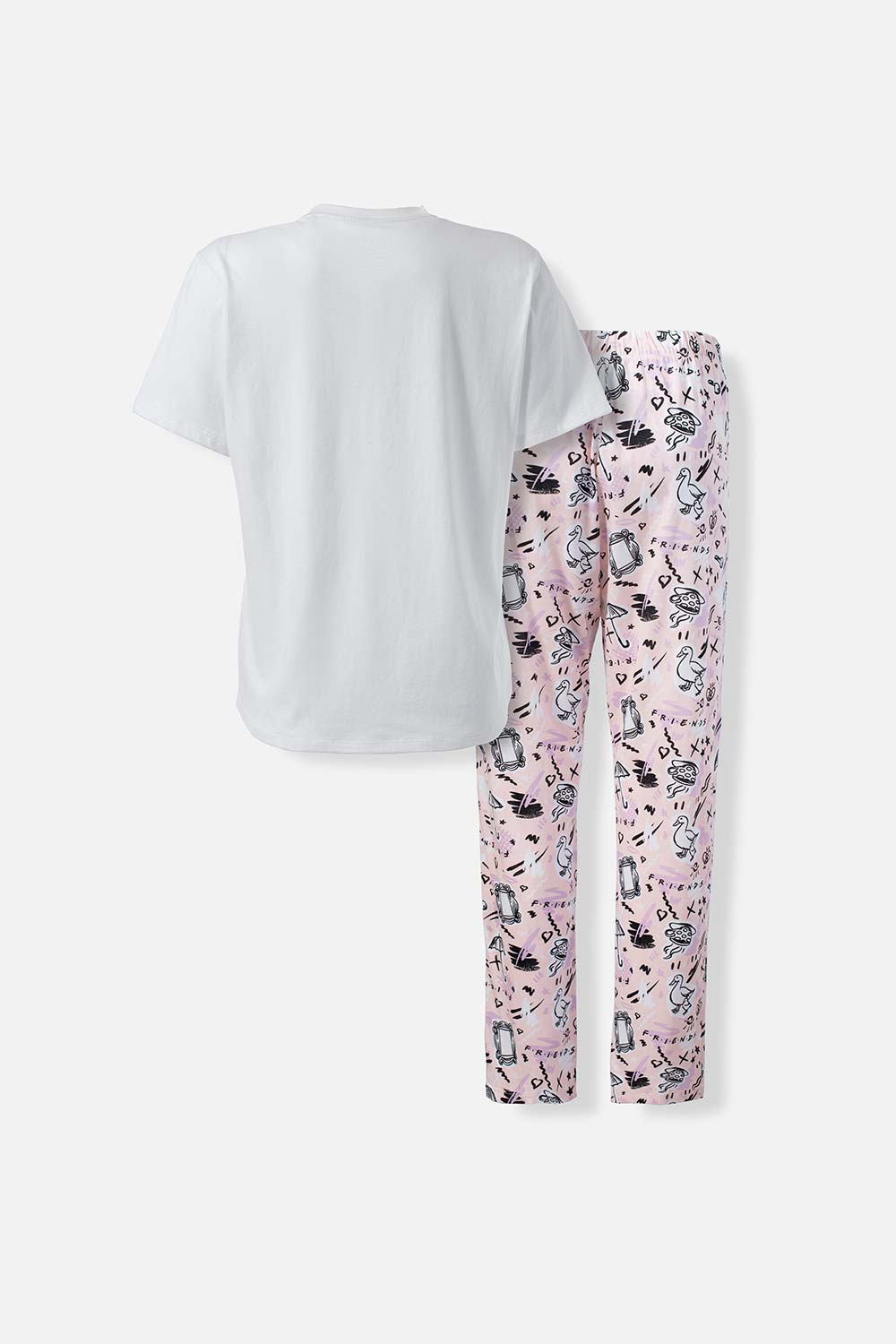 PIJAMA DE FRIENDS DE PANTALÓN LARGO MULTICOLOR PARA MUJER