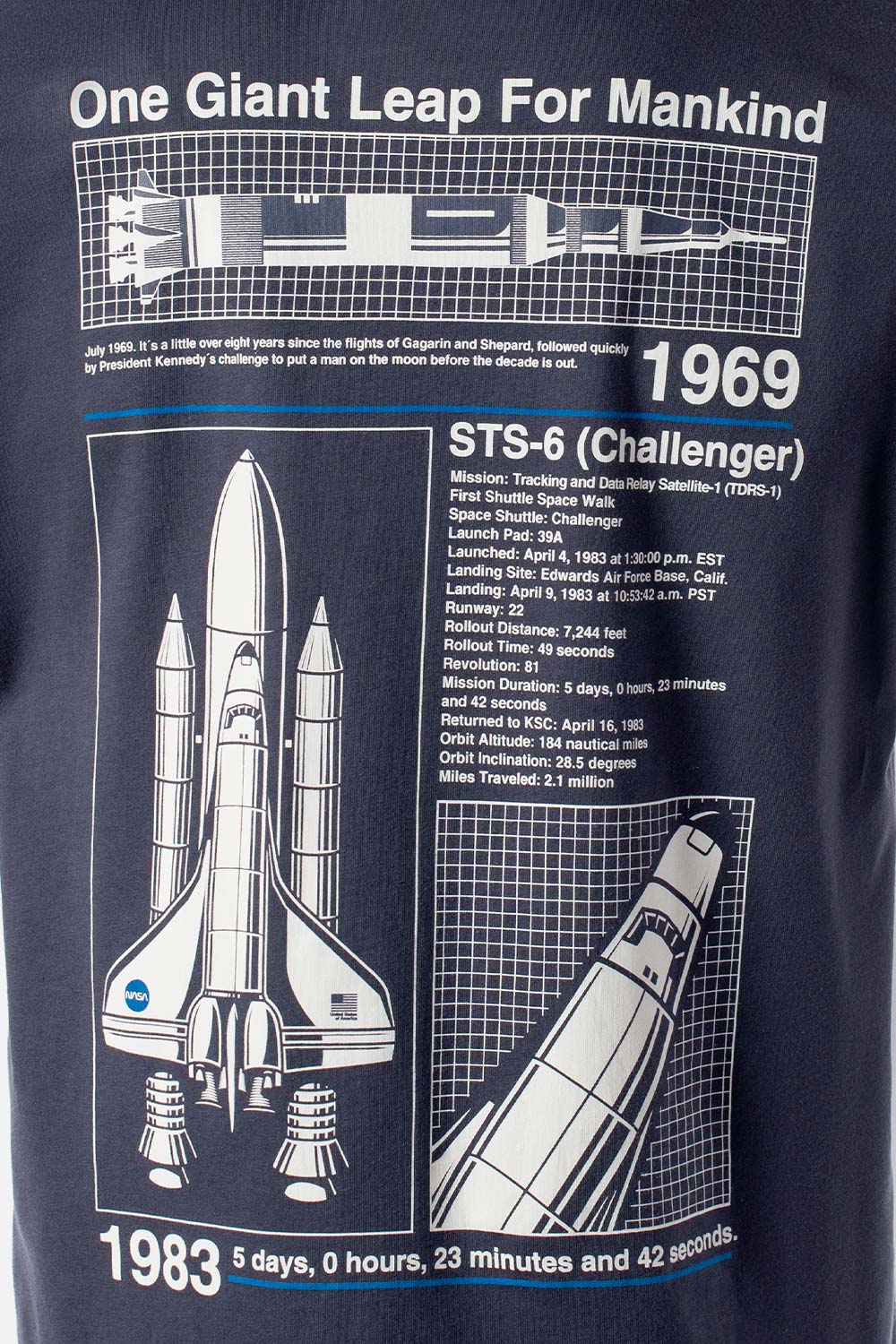 CAMISETA DE NASA REGULAR FIT PARA HOMBRE