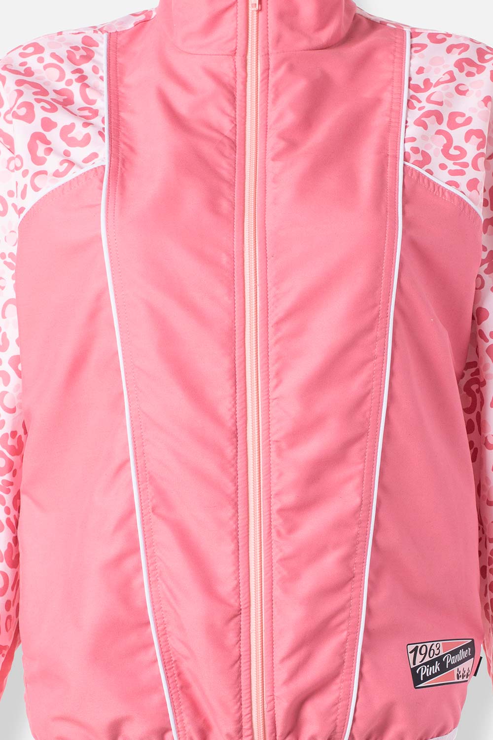 CHAQUETA DE LA PANTERA ROSA CON CIERRE PARA MUJER