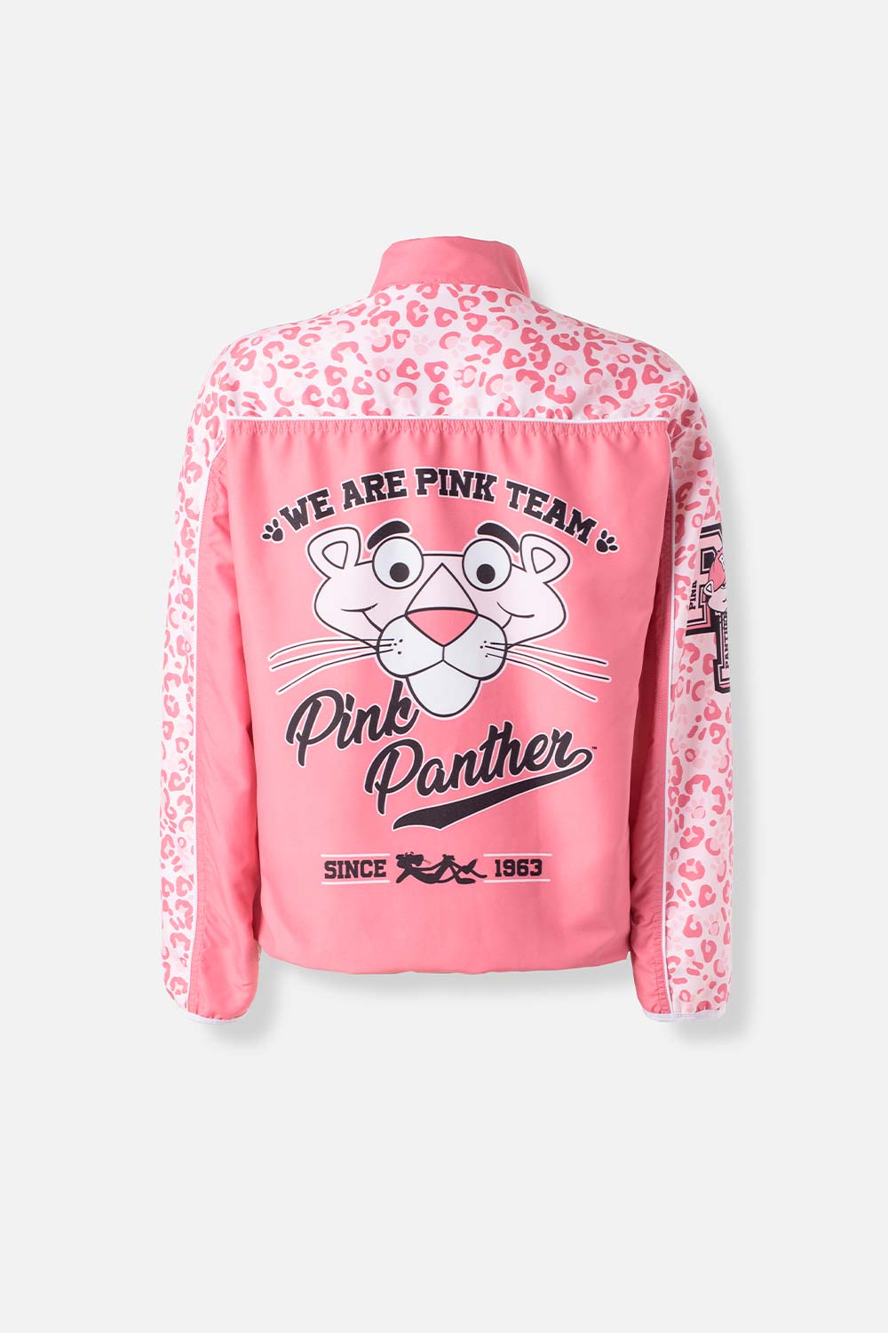 CHAQUETA DE LA PANTERA ROSA CON CIERRE PARA MUJER