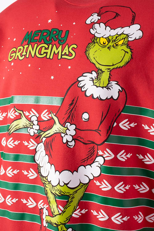 BUZO DE GRINCH CERRADO ROJO PARA ADULTO GENERO NEUTRO