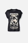 CAMISETA DE STRANGER THINGS REGULAR FIT PARA MUJER