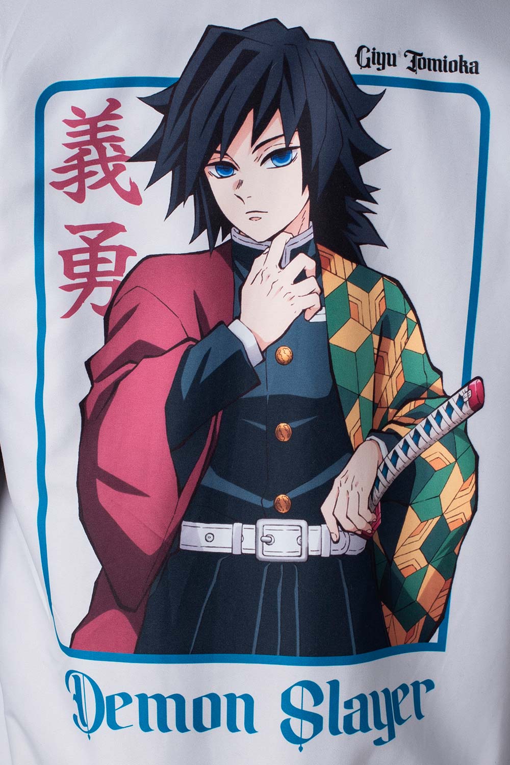 CHAQUETA DE DEMON SLAYER CON CIERRE PARA HOMBRE